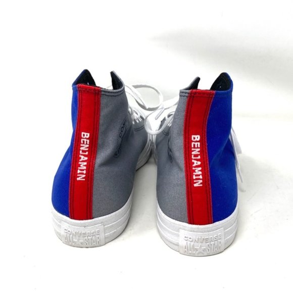 Converse Ctas High Top Blue Gray Canvas Men’s Sneakers Custom A03947C-GBRW - Picture 3 of 8